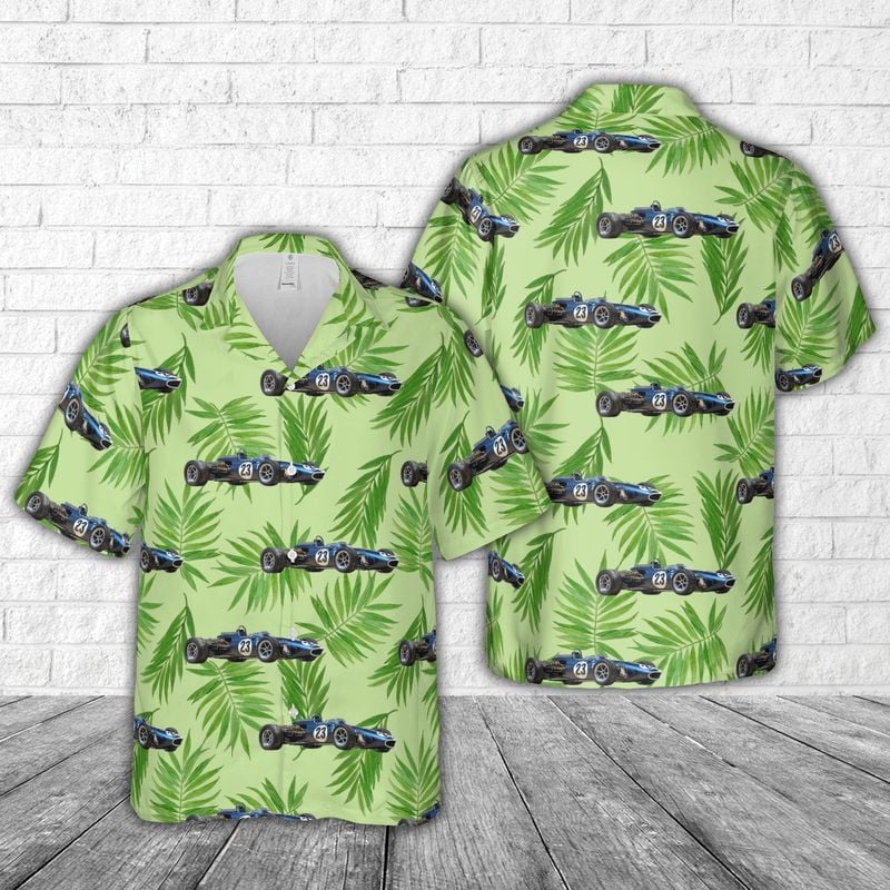 Aar Gurney-Weslake Eagle Mk  And Tropical Logo 3D Hawaiian Shirt