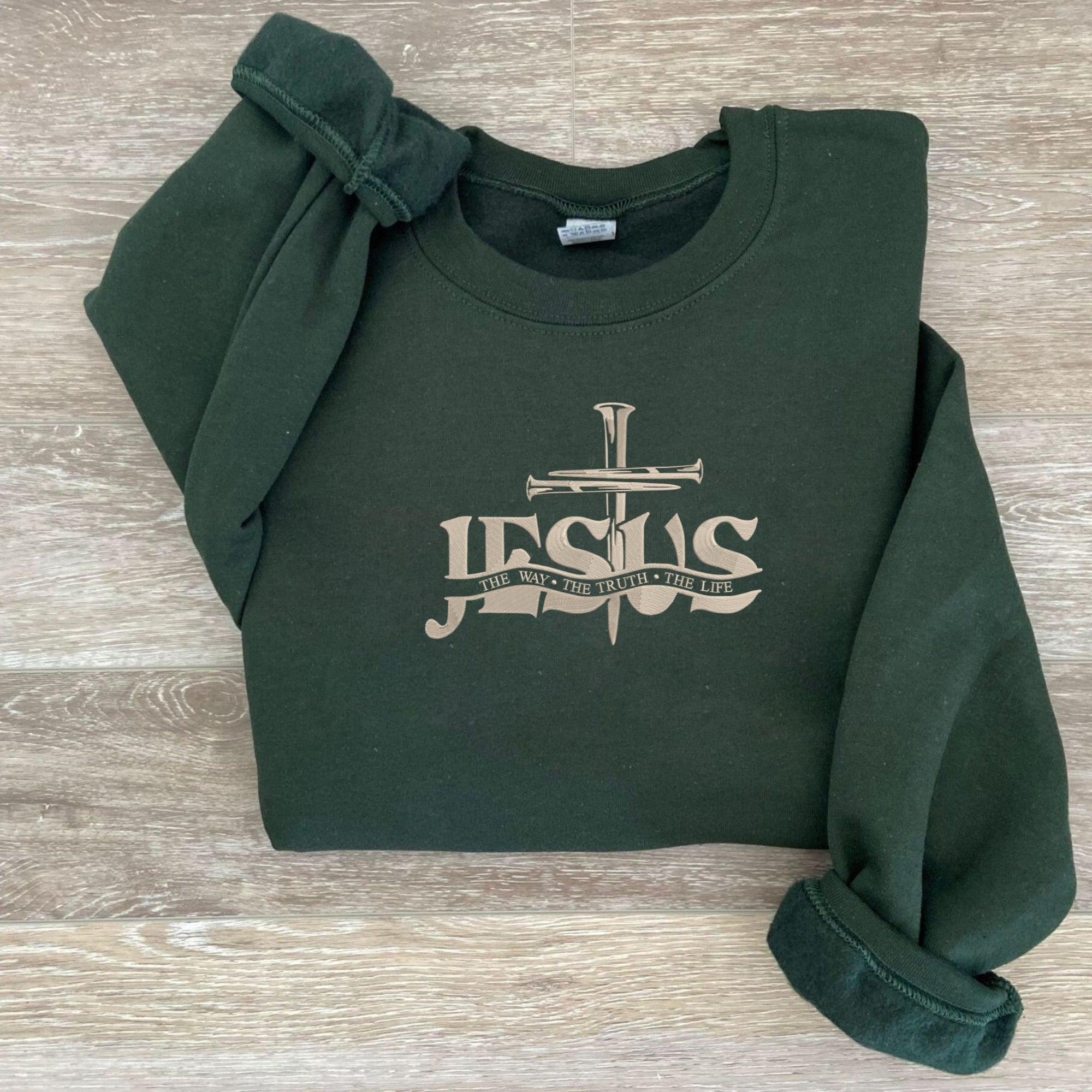 Jesus Life Embroidered Sweatshirt 2D Crewneck Sweatshirt All Over Print Sweatshirt For Women Sweatshirt For Men Sws5725
