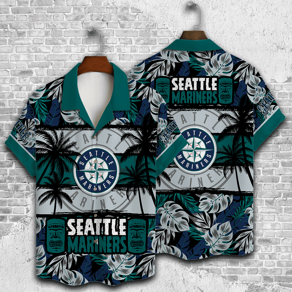 Seattle Mariners Palm Trees All Over Print Custom Shirt