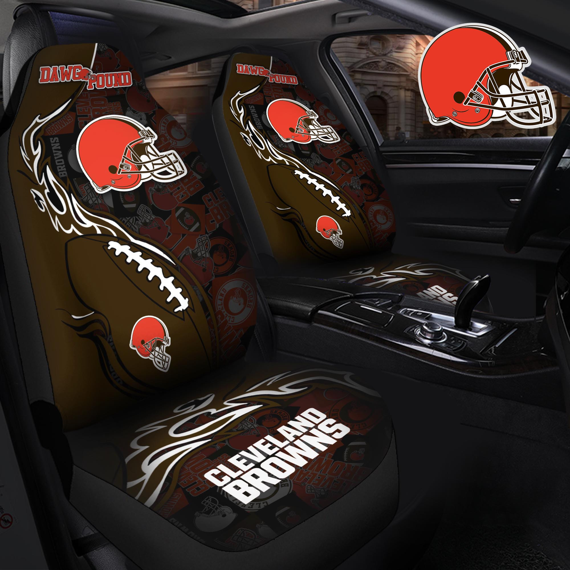 Cleveland Browns Car Seat Cover Set CSC4232