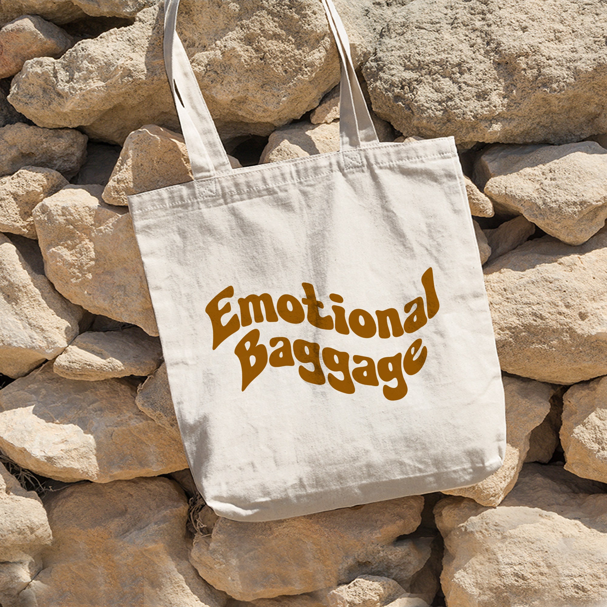 Emotional Baggage Tote Bag, Emotional Baggage Bag, Vintage Tote Bag Gift, Retro Canvas Tote Bag, Eco-Friendly Shopping Bag, Messenger Bag