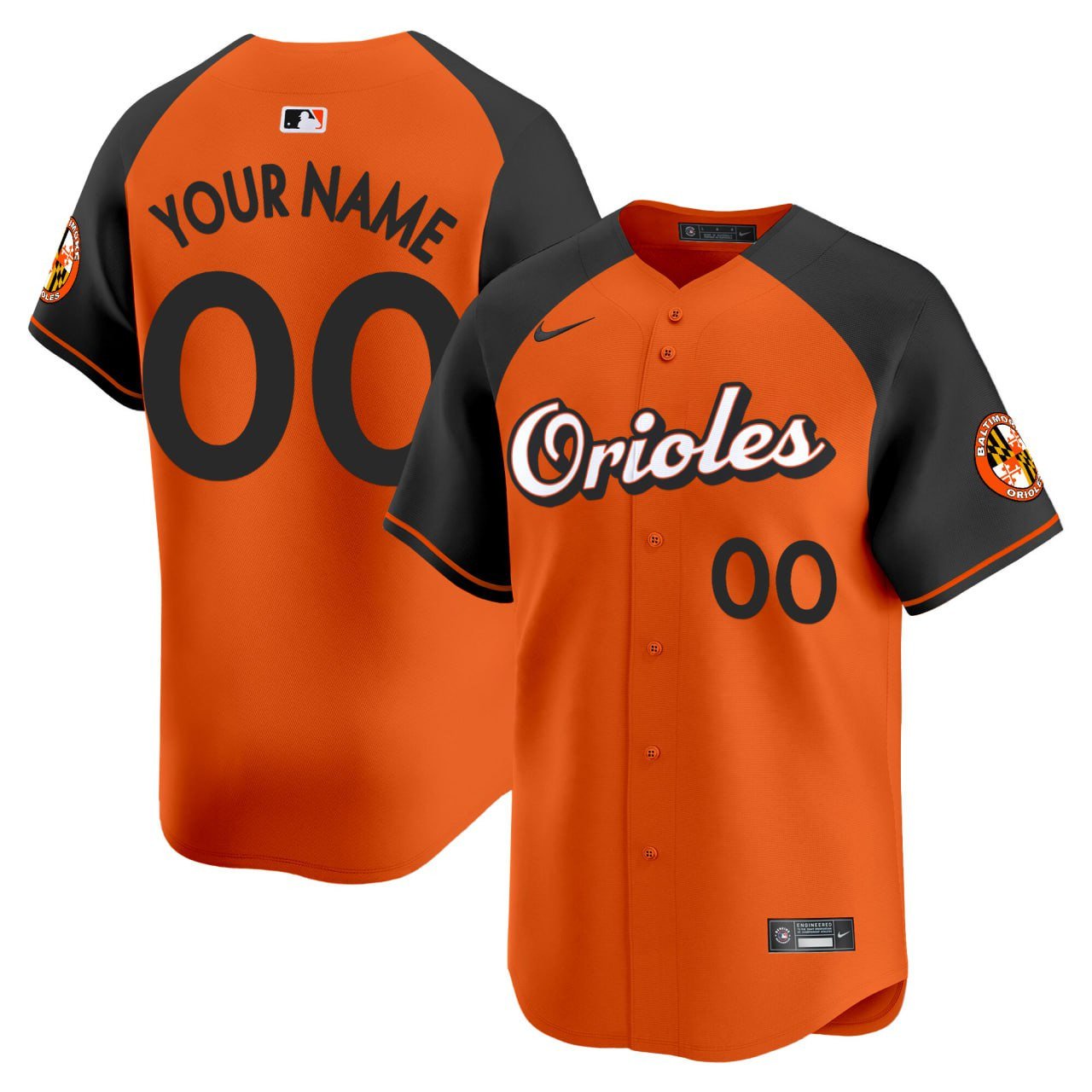 Baltimore Orioles Orange Custom Jersey – All Stitched