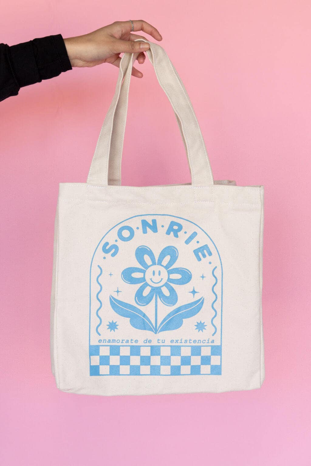 Florecita Feliz Tote Bag – Happy Tote Bag – Latina Owned – Latina Power – Latina Accessories – Latina Business