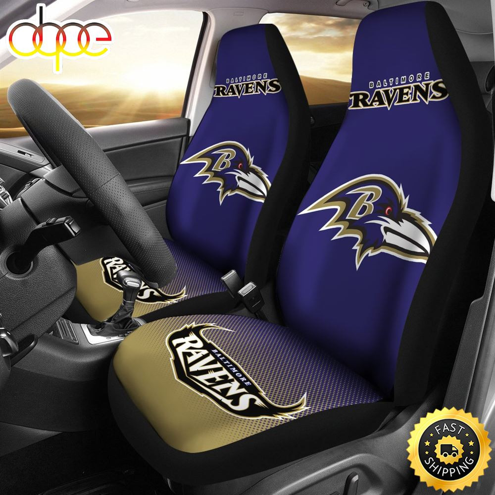 New Fashion Fantastic Baltimore Ravens Car Seat Cover Set CSC9254