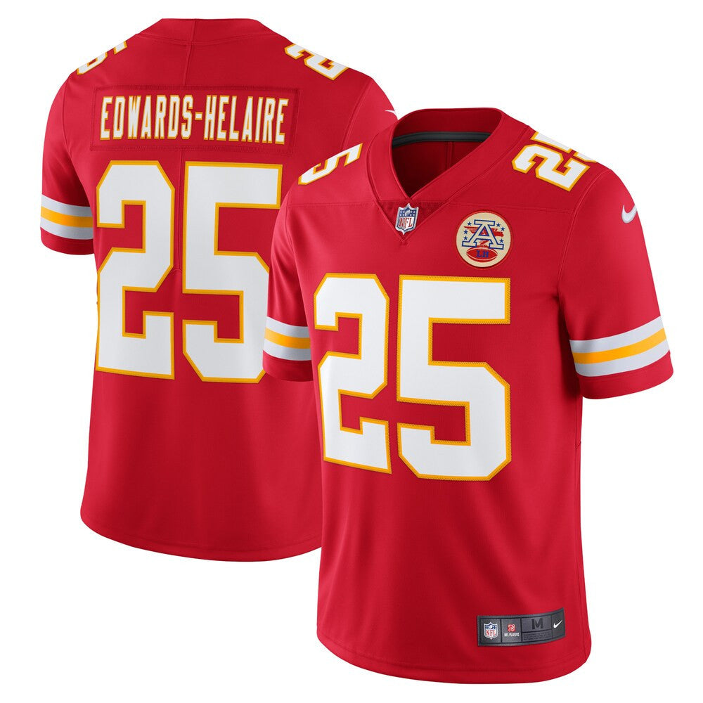 Men’S Kansas City Chiefs Clyde Edwards-Helaire Nike Red Vapor Limited Jersey