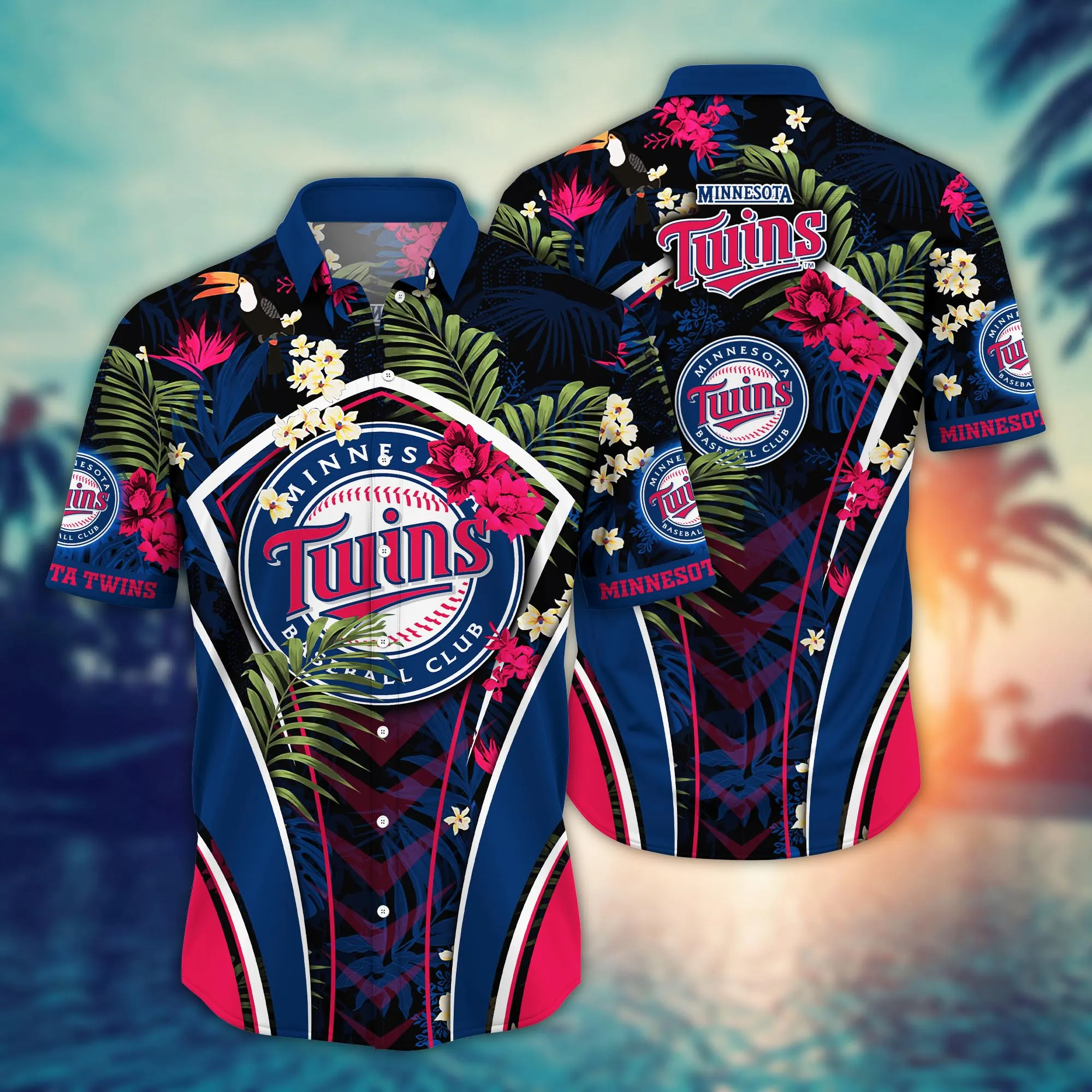 Minnesota Twins Mlb Hawaiian Shirt Sunshine Aloha Shirt