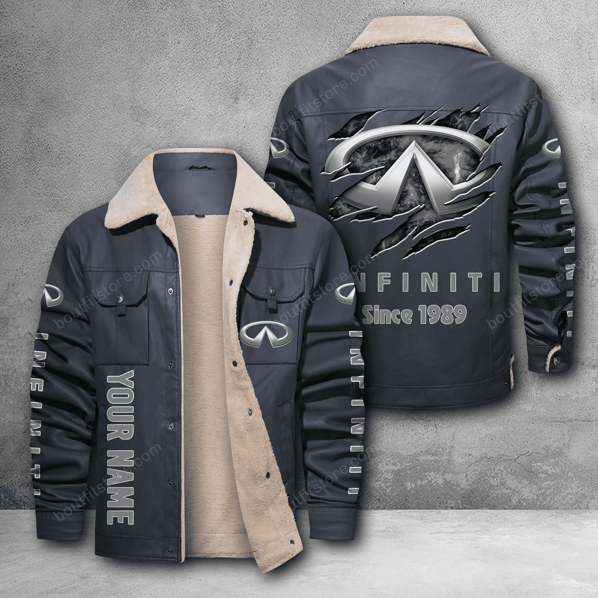 Infiniti DMH Custom Name Stand Collar Jacket