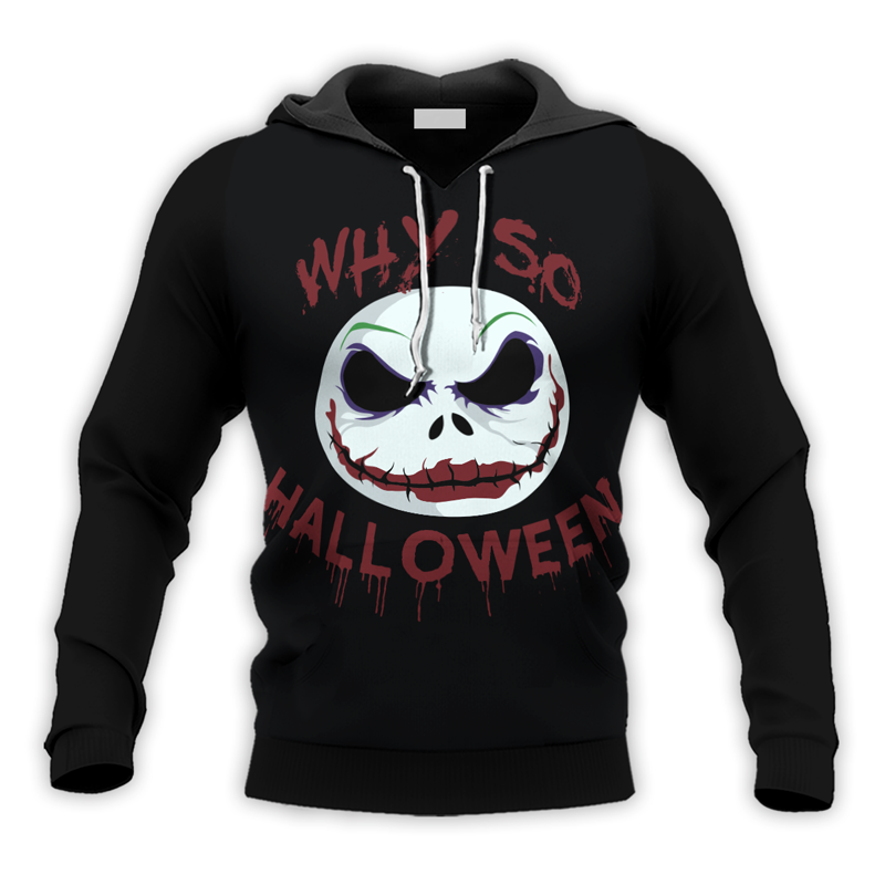 Jack Skellington Joker Why So Halloween Hoodie & Zip Hoodie