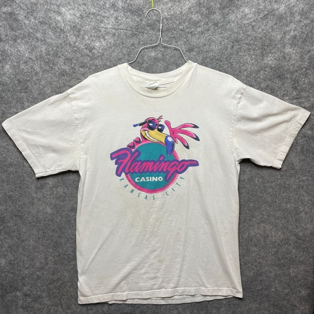 Vintage Flamingo Casino T Shirt Adult Kansas City 90S