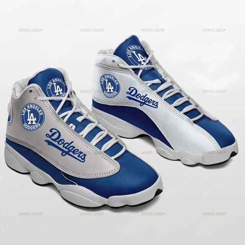 Los Angeles Dodgers Team Custom Tennis Air Jordan 13 For Fan Shoes Sport Sneakers JD13 V1065