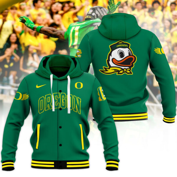 Oregon Ducks Baseball Hoodie Jacket