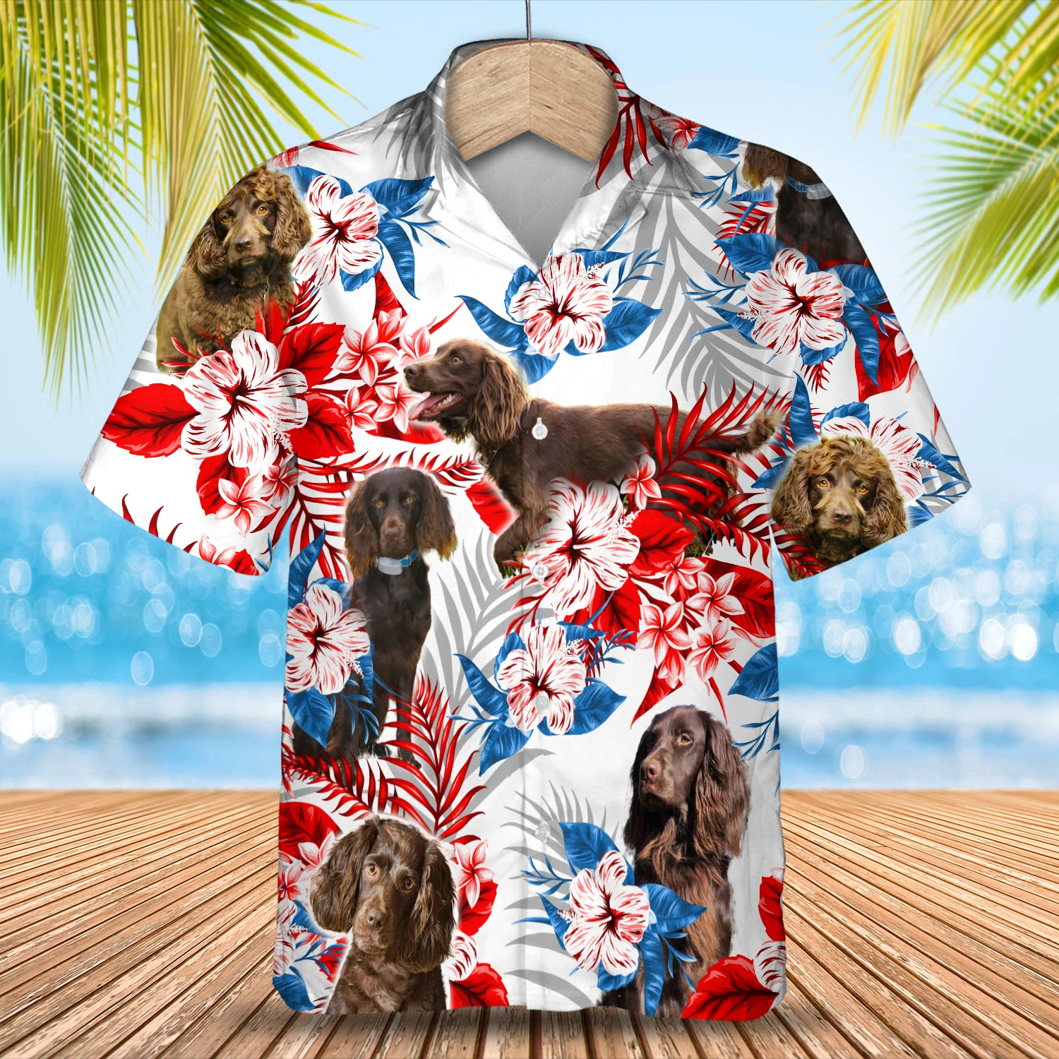 Boykin Spaniel Hawaiian Shirt, Dog Summer Aloha Shirt, Men Hawaiian Shirt, Women Hawaiian Shirt