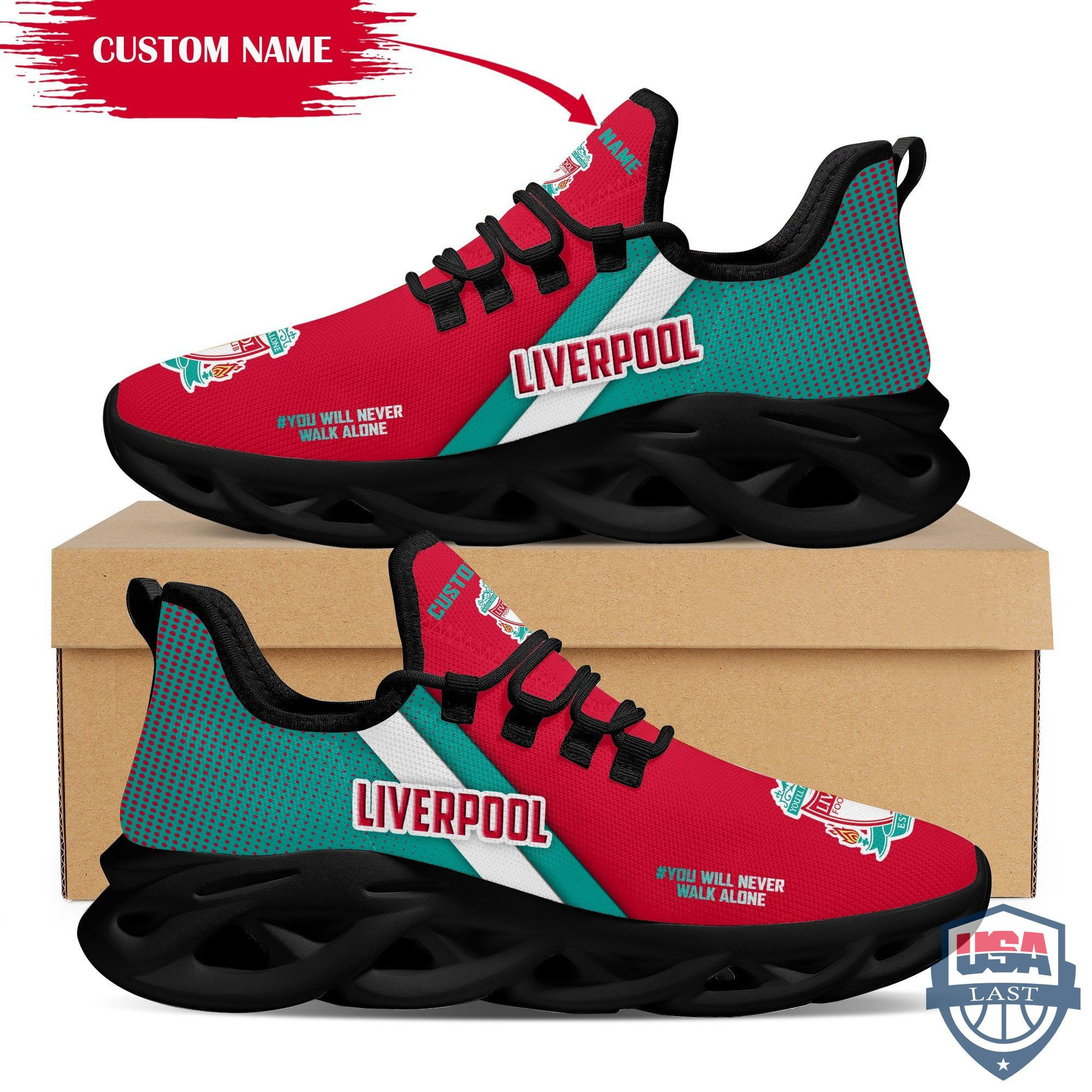 Liverpool Custom Name Max Soul Shoes