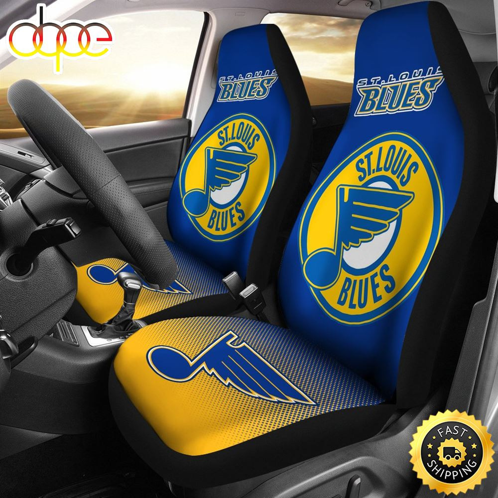 New Fashion Fantastic St. Louis Blues Car Seat Cover Set CSC5505