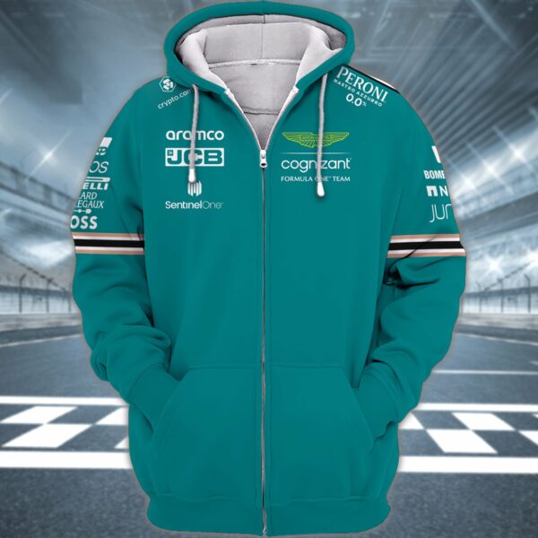 Aston Martin T-Shirt, Zip Hoodie 3D F1 Clothes