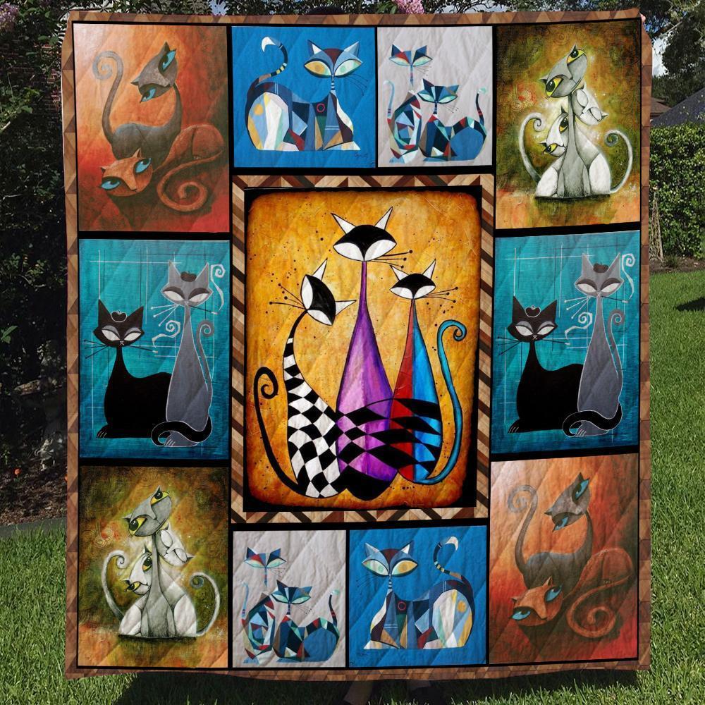 Cat Quilt – Queen Quilt – …
