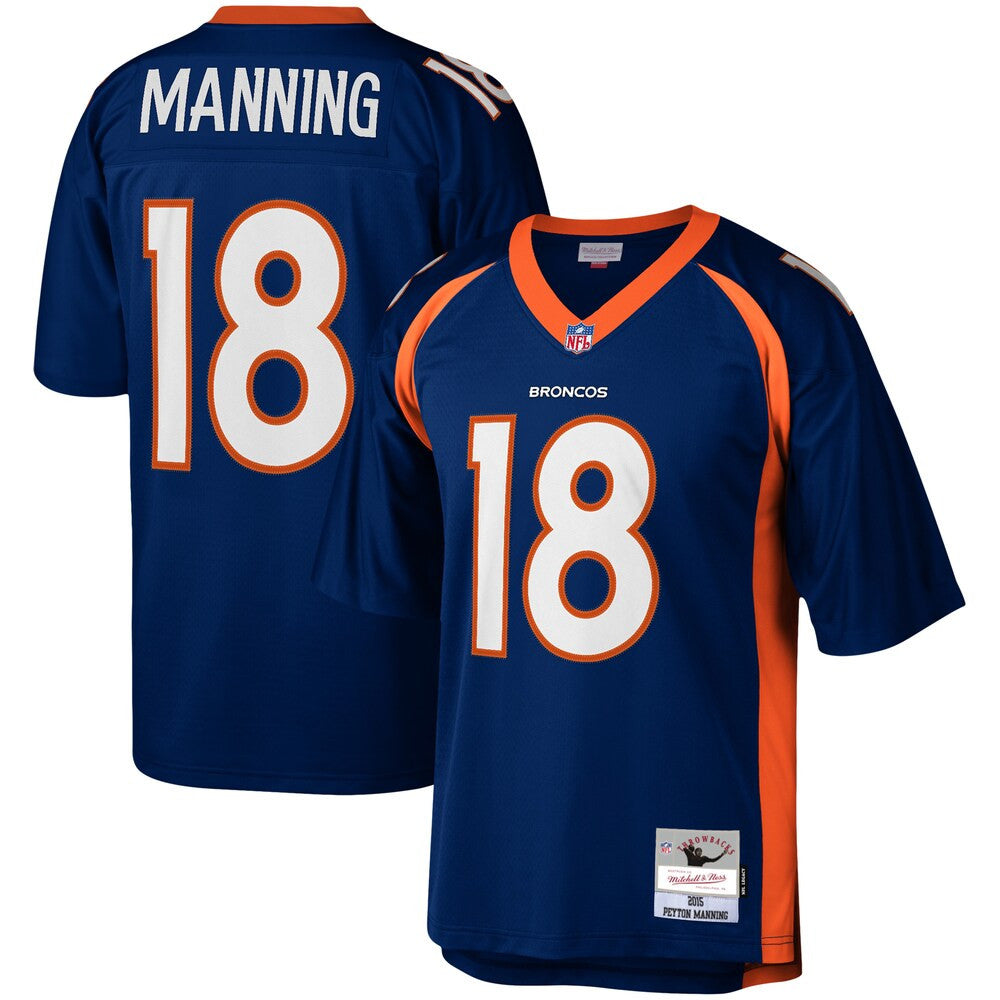 Men’S Denver Broncos Peyton Manning Mitchell & Ness Navy 2015 Legacy ...