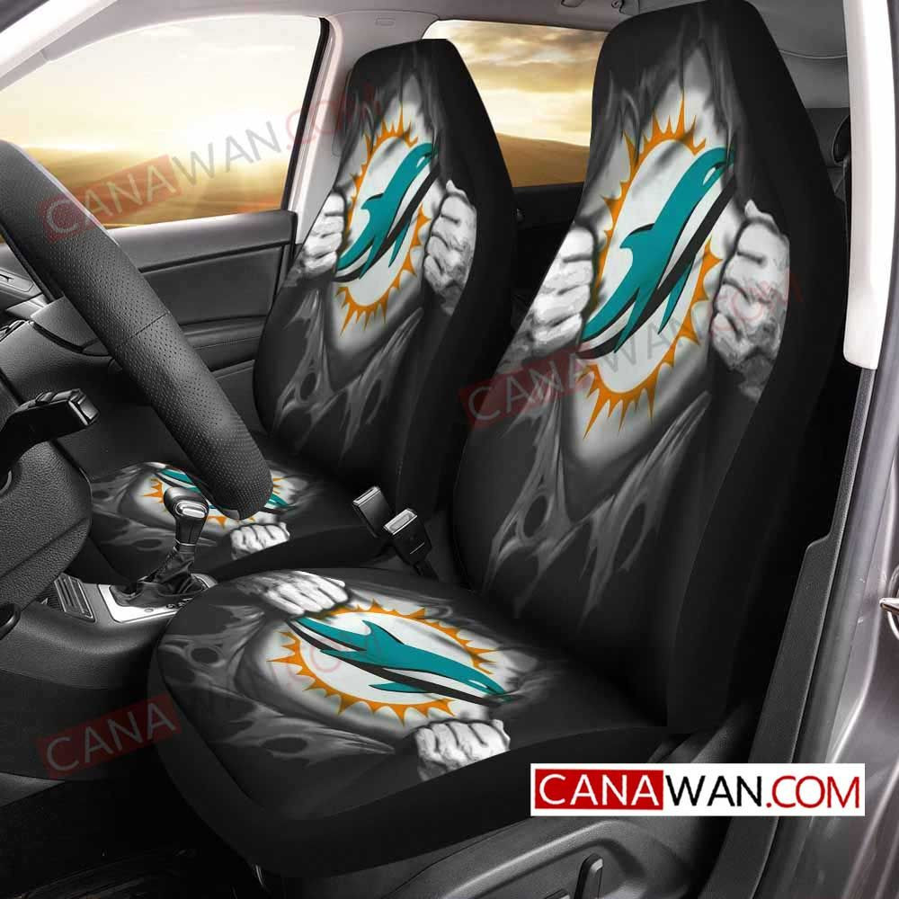 Miami Dolphins Car Seat Cover Set CSC520