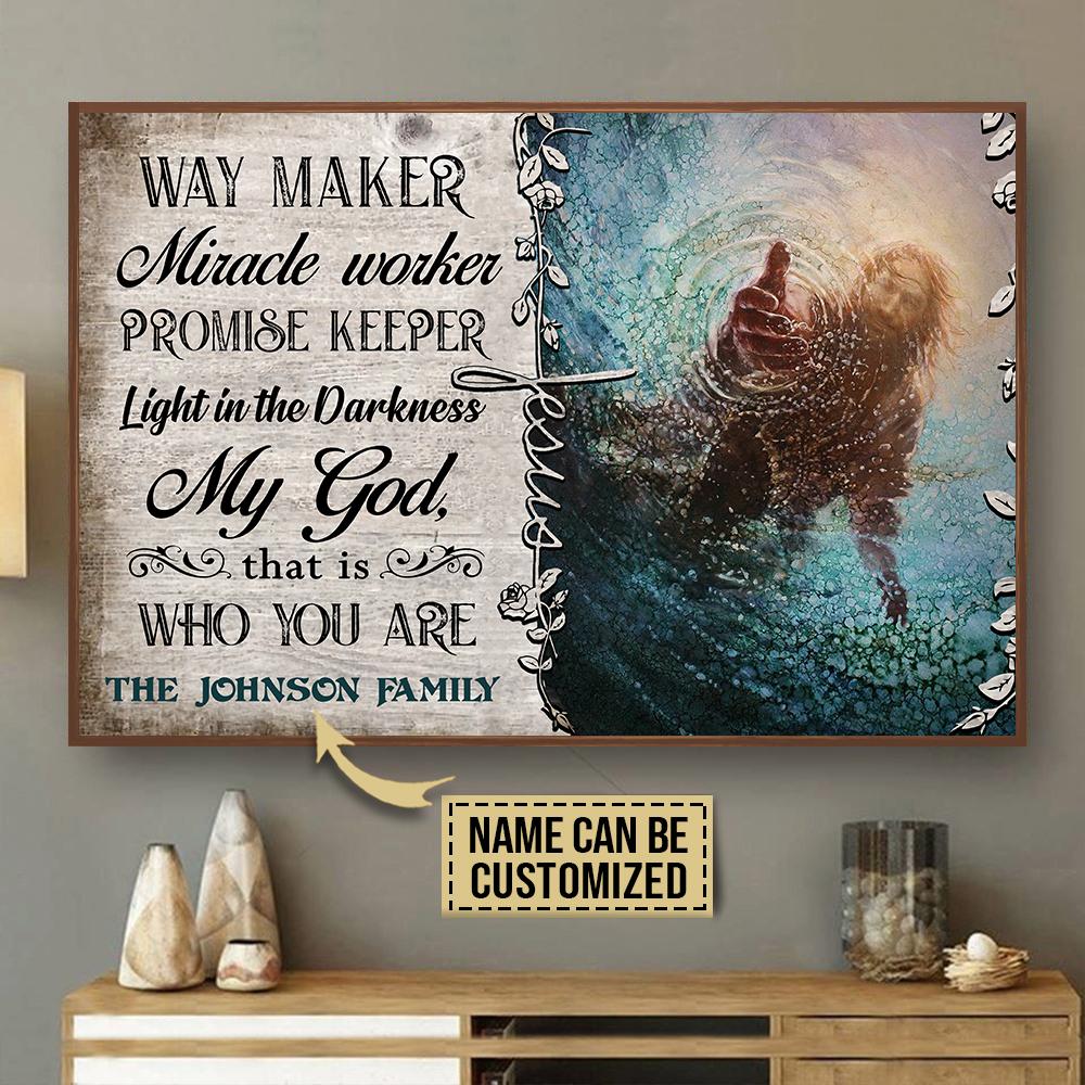 Personalized Jesus Way Maker Miracle &hellip;