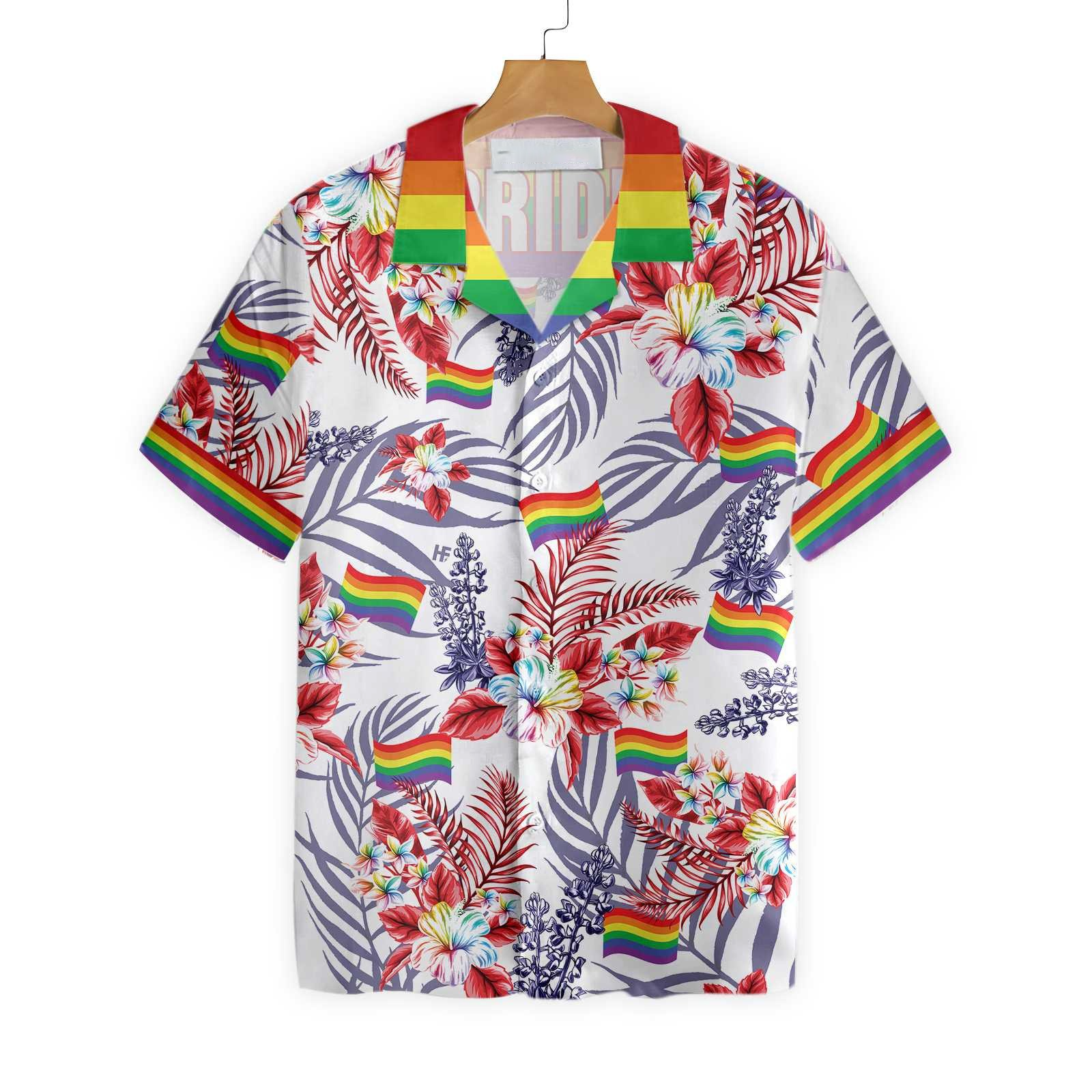 Hawaiian Lgbt Shirt, Vivid Pride Lgbt Bluebonnet Design Hawaiian Shirt