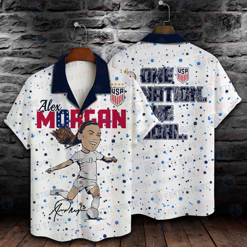 Alex Morgan  Uswnt Women 2023 Home 3D Print Hawaiian Shirt Shusw