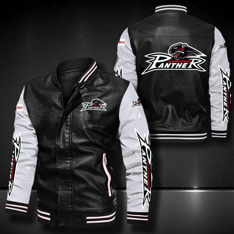 Augsburger Panther Leather Varsity Jacket Bomber Coat