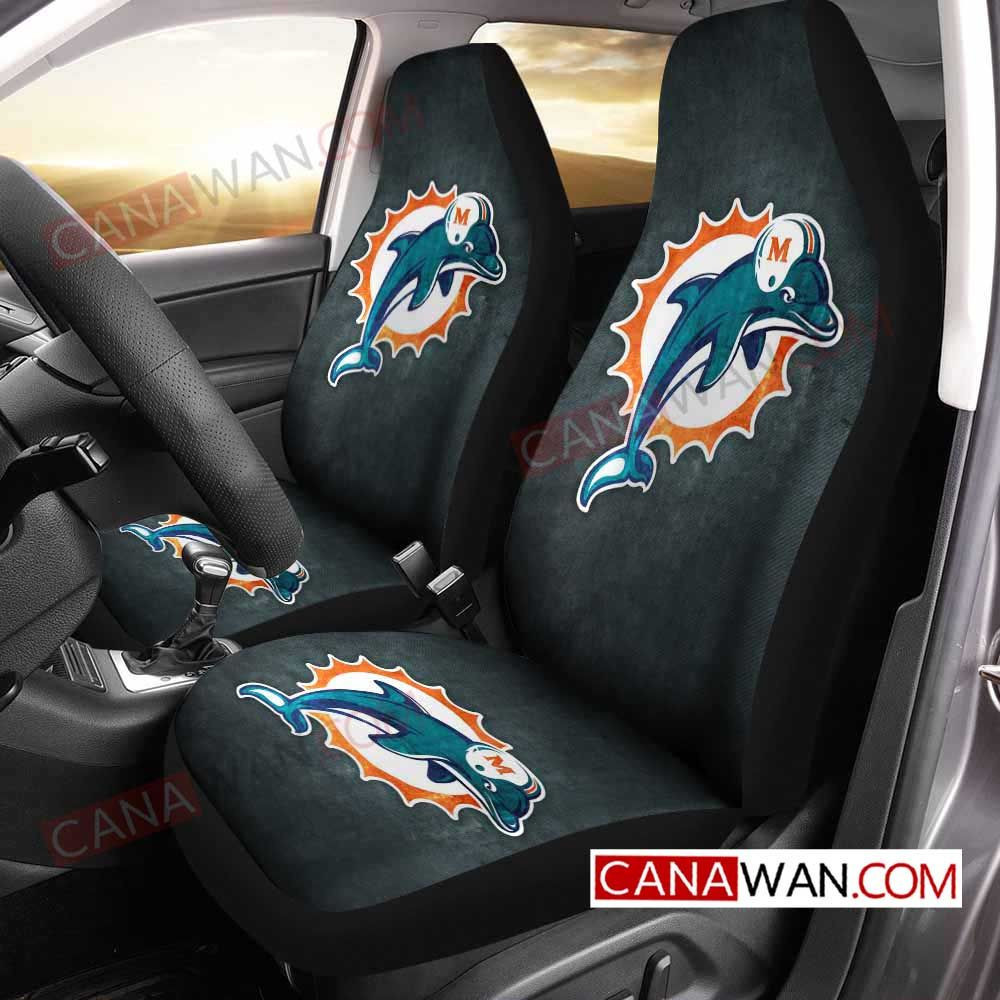 Miami Dolphins Car Seat Cover Set CSC3338