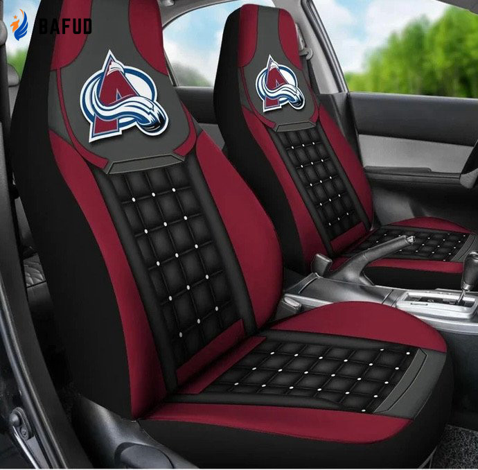 Colorado Avalanche Car Seat Cover Set for Fan Gifts CSC5999