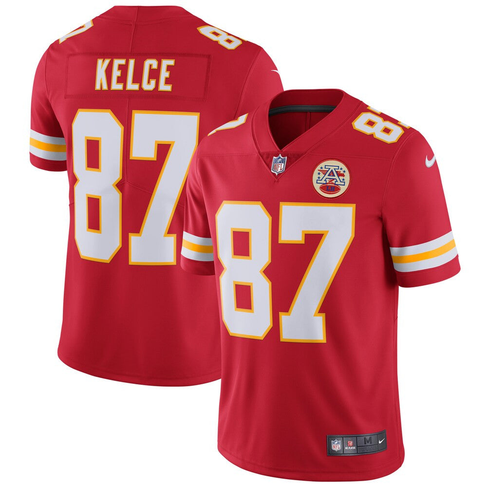 Men’S Kansas City Chiefs Travis Kelce Nike Red Vapor Untouchable Limited Player Jersey