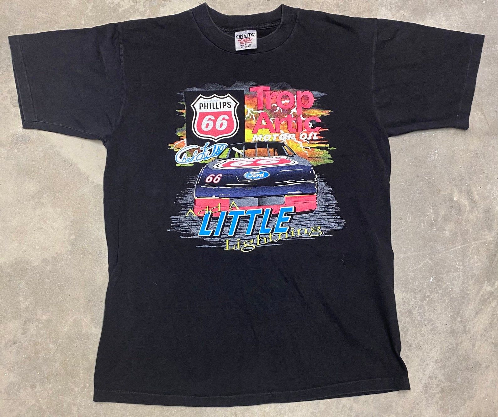 Rare Vintage 1992 Chad Little Nascar Winston Cup Series Racing Tee –