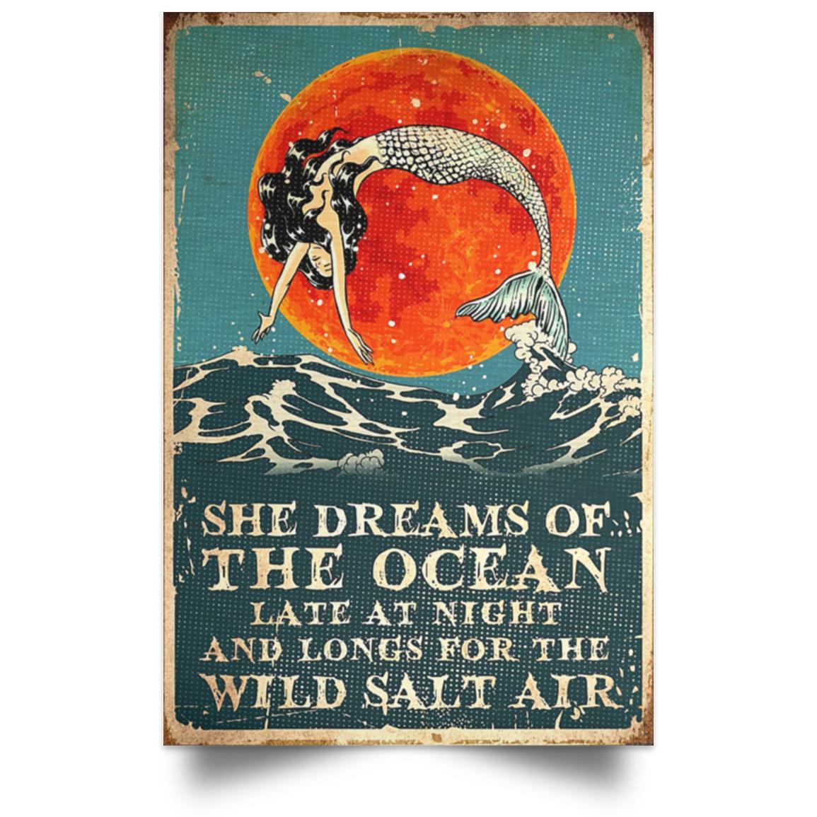 Mermaid She Dreams Of The Ocean Vert …