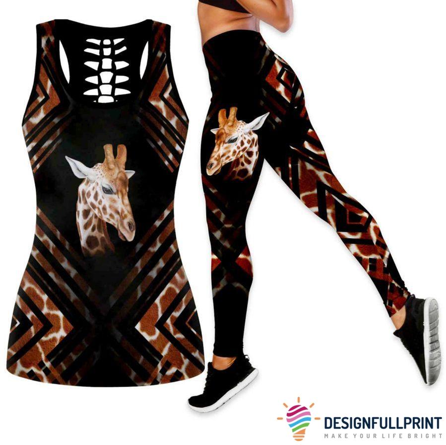 ARAS GIRAFFE OVERALL WITH TSHIRT - LATTE main image 0