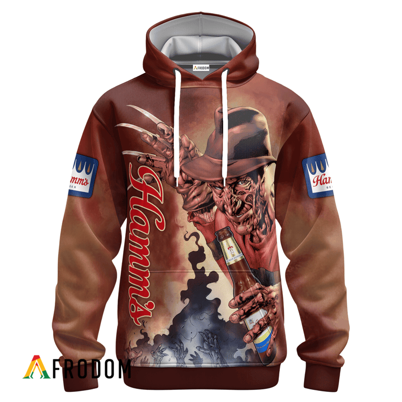 Hamm’S Beer Halloween Freddy Krueger Hoodie & Zip Hoodie