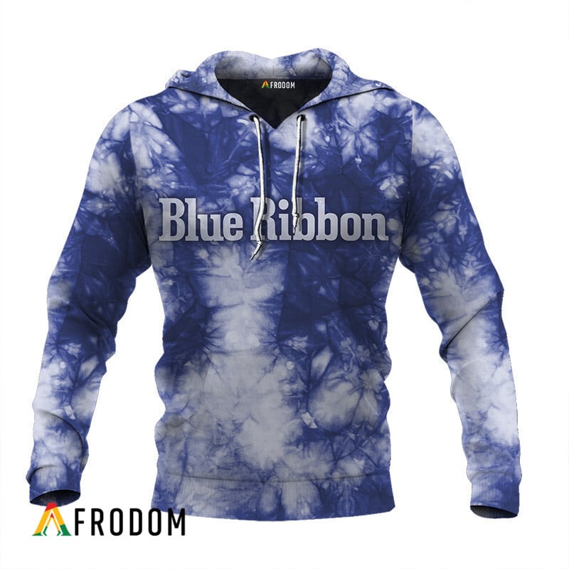 Pabst Blue Ribbon Blue Tie-Dye Hoodie & Zip Hoodie