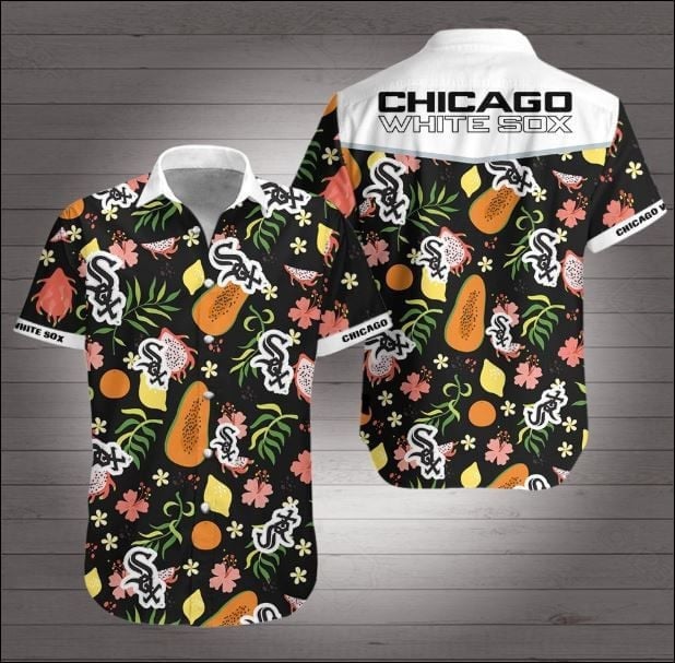 Chicago White Sox Mlb Tropical Fruit And Flowers 3D Hawaiian Shirt
