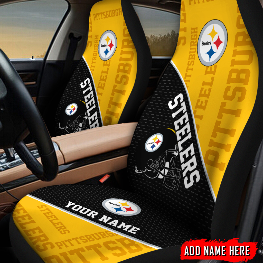 Pittsburgh Steelers Personalized Car Seat Cover Set CSC6447