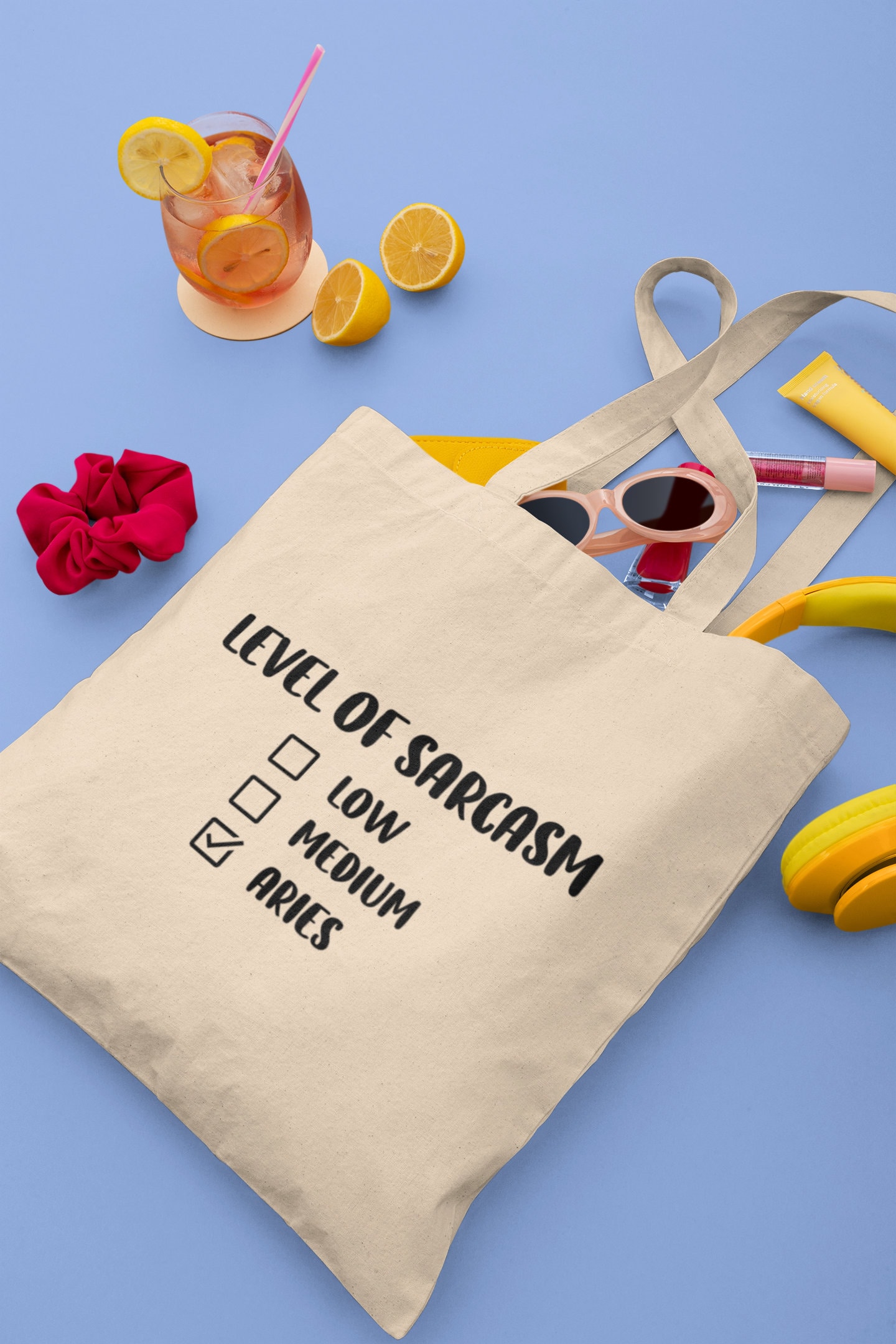 Aries Sarcasm Tote Bag, Aries Gift, Aries Bag, Gift for Aries, Horoscope Bag, Zodiac Gift, Gift for her, Aries in the uk, Aries quote prints