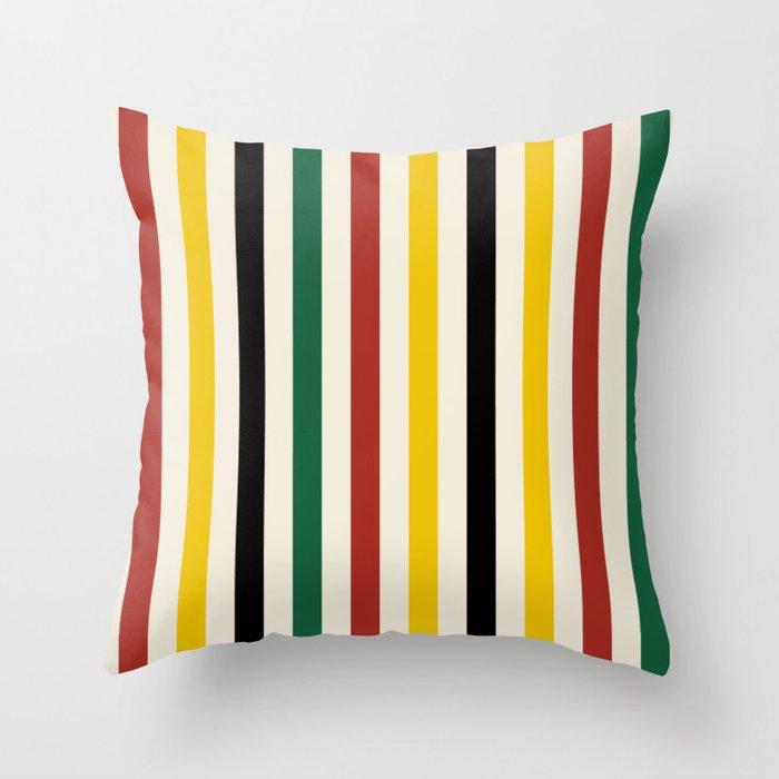 Rustic Lodge Stripes Black Yellow Re …