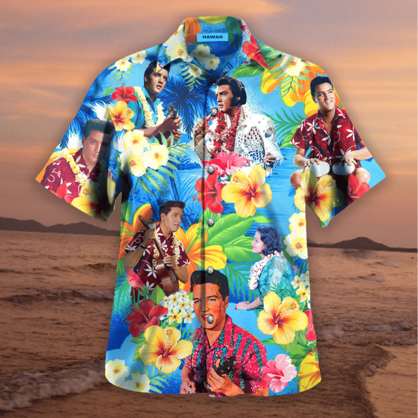 Elvis Presley Hawaiian Shirt Summer Beach Clothes Outfit For Men Women Nd Peckshirt