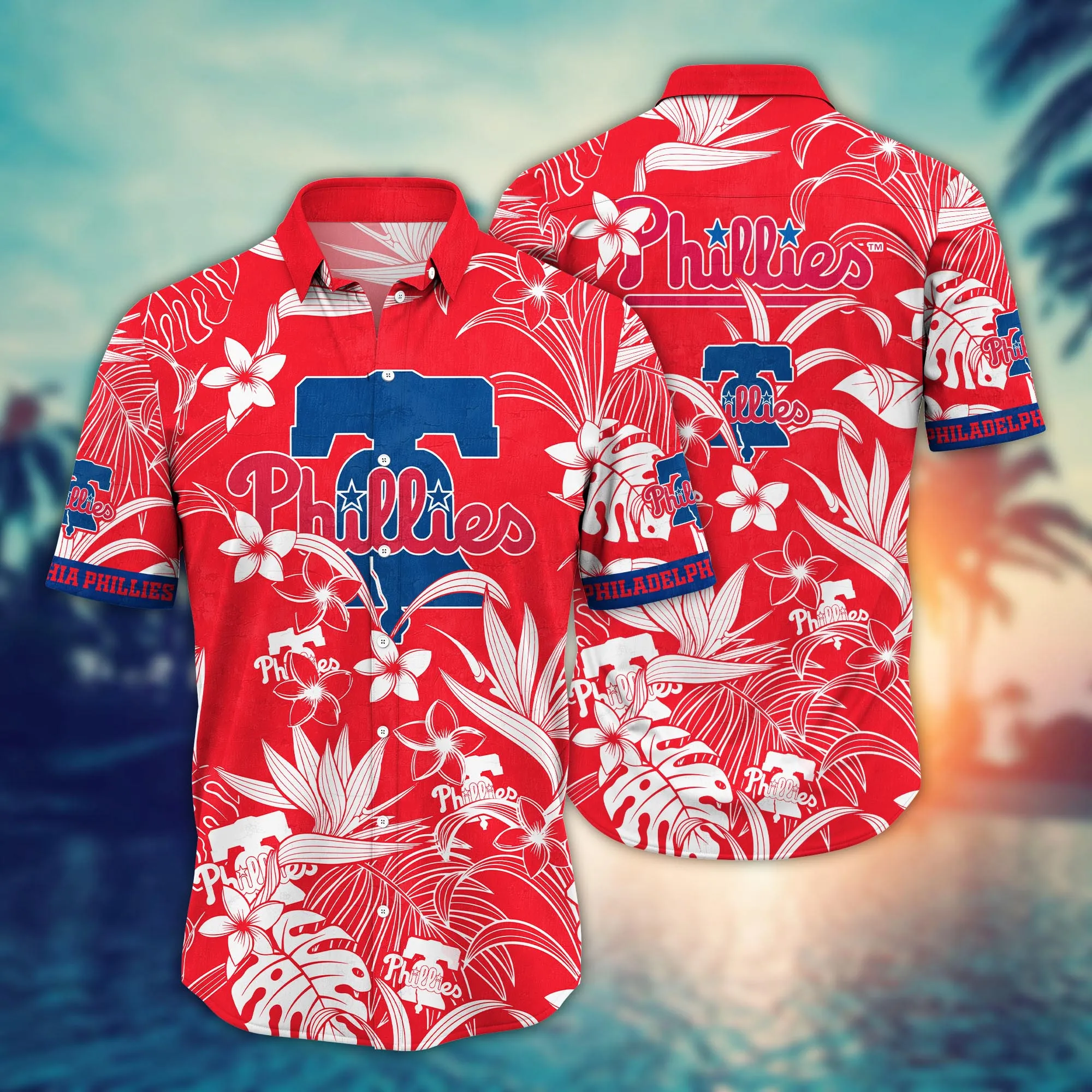 Philadelphia Phillies Mlb Hawaiian Shirt Vacation Timetime Aloha Shirt