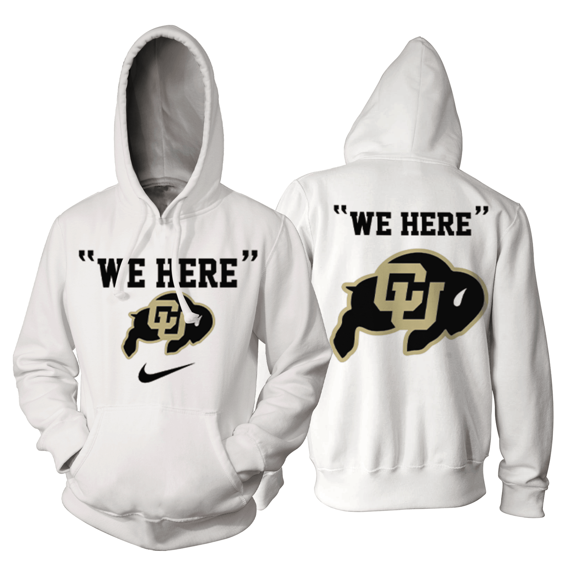 Colorado Buffaloes X Coach Deion Sanders Fans Favorites Limited Hoodie – We Here – Zip Hoodie 3D Aop Shirt
