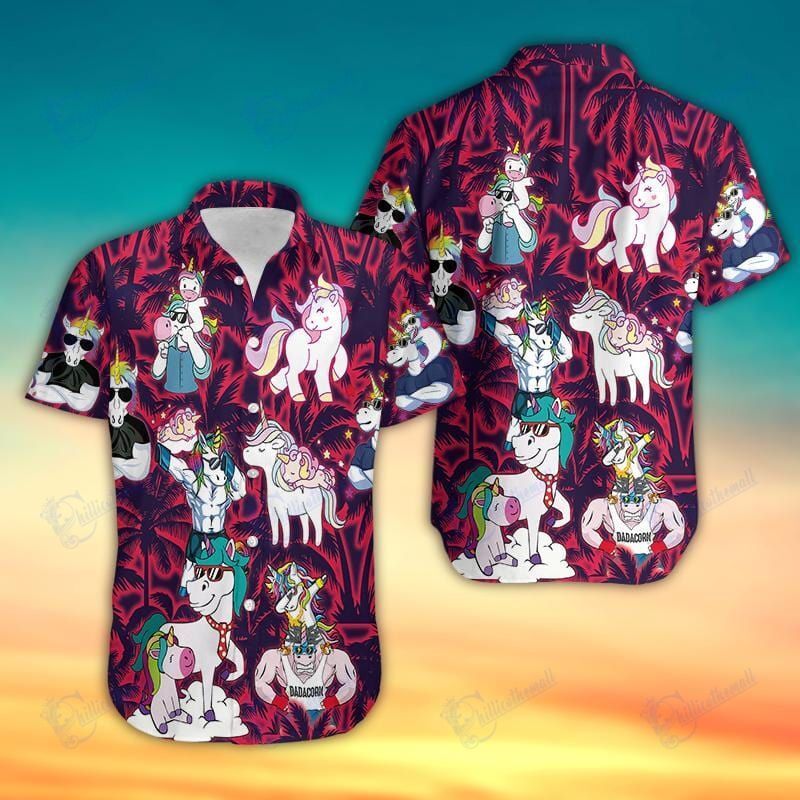 Hawaiian Aloha Shirts Unicorn Dadaco …