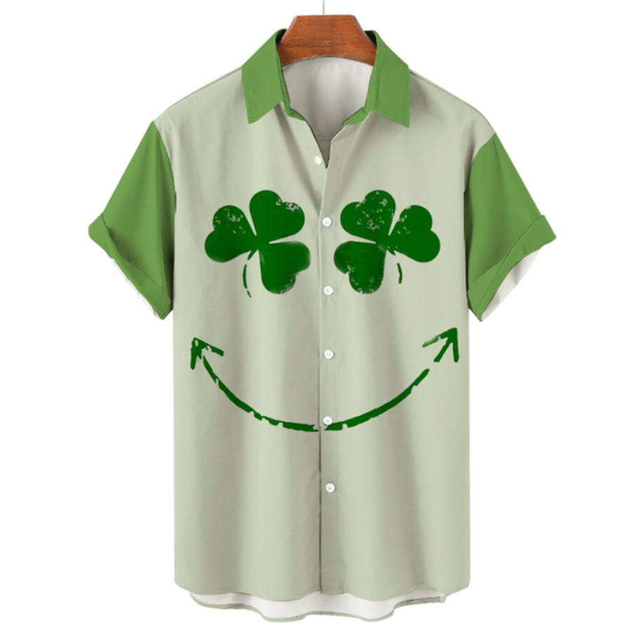 St. Patrick’S Hawaiian Shirt, Irish Hawaiian, Gift For Men