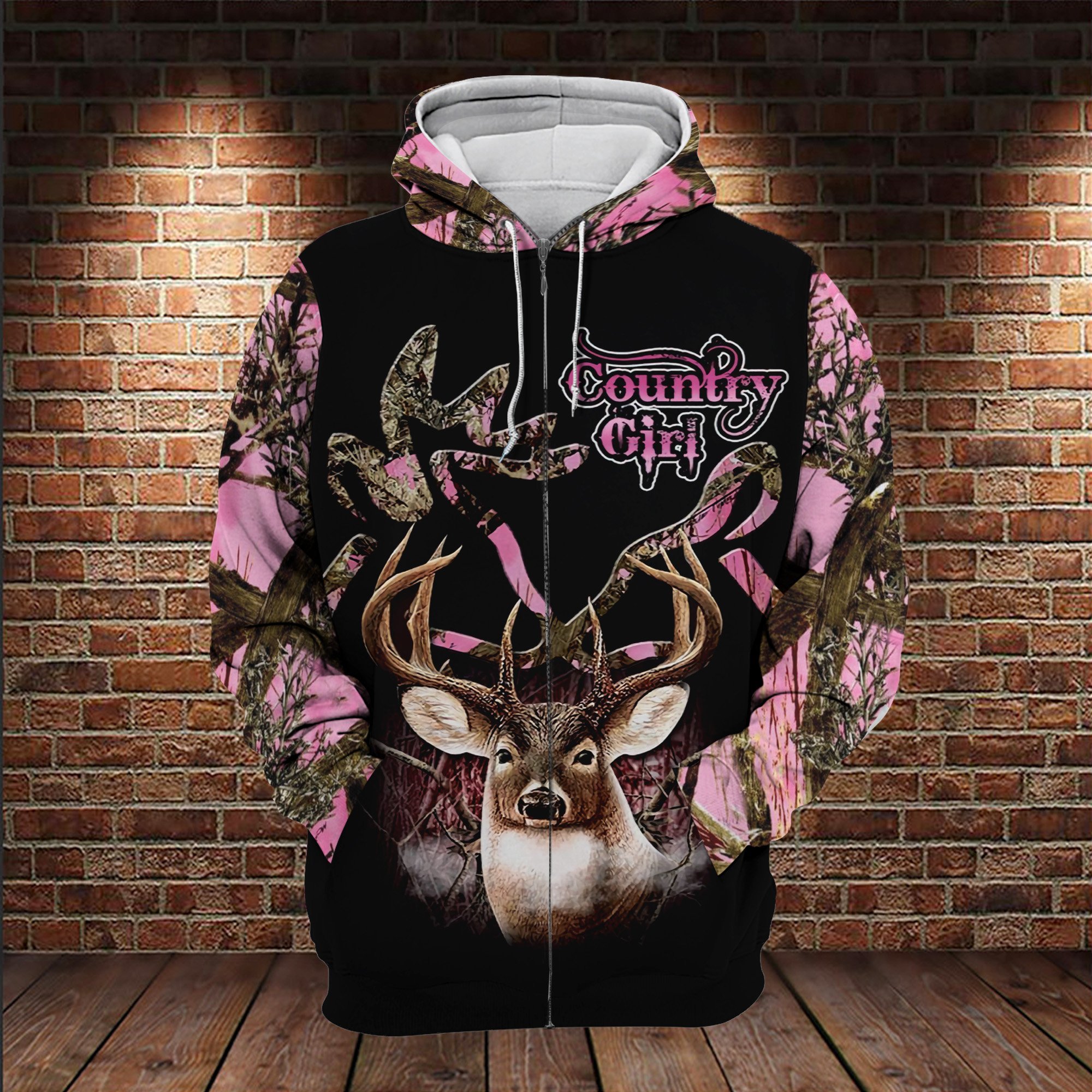 Country Girl Deer Hunting 3D All Ove …