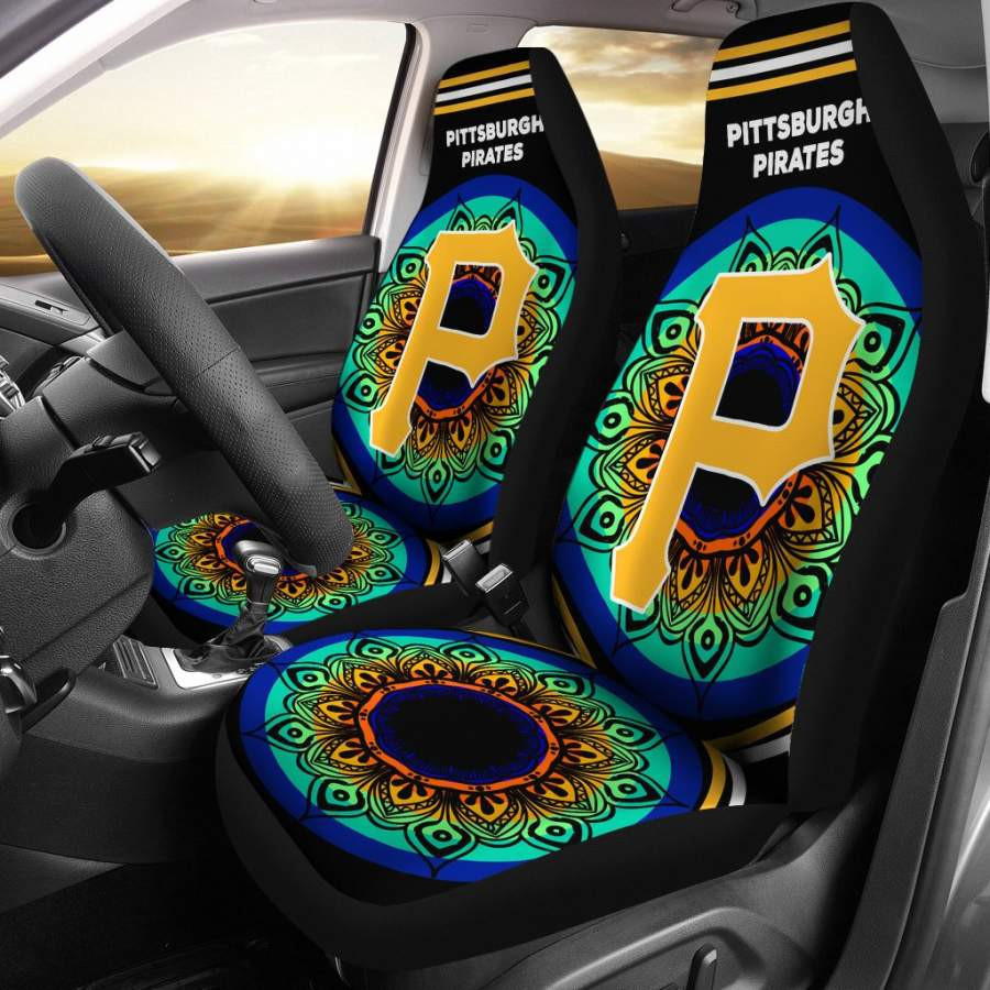 Unique Magical And Vibrant Pittsburgh Pirates Car Seat Covers CSC3068