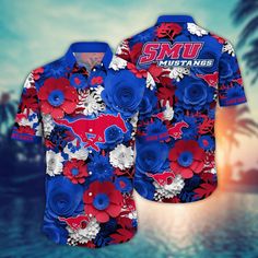 Ncaa Smu Mustangs Hawaiian Shirt Gra &hellip;