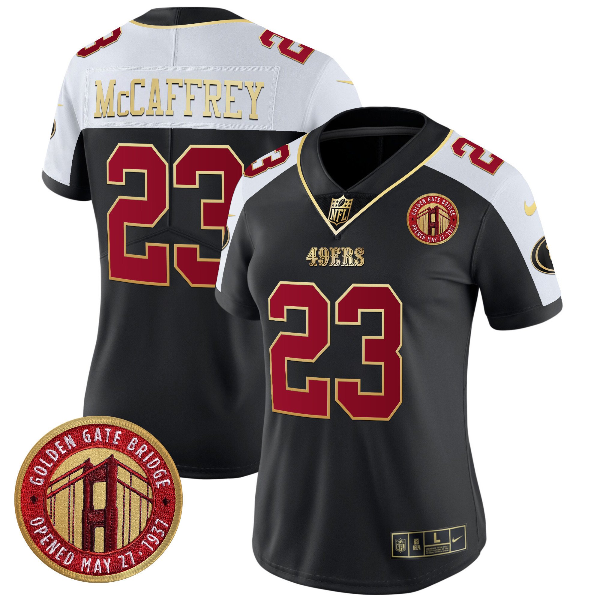 Women’S 49Ers Golden Gate Bridge Patch Vapor Limited Jersey – All Stitched