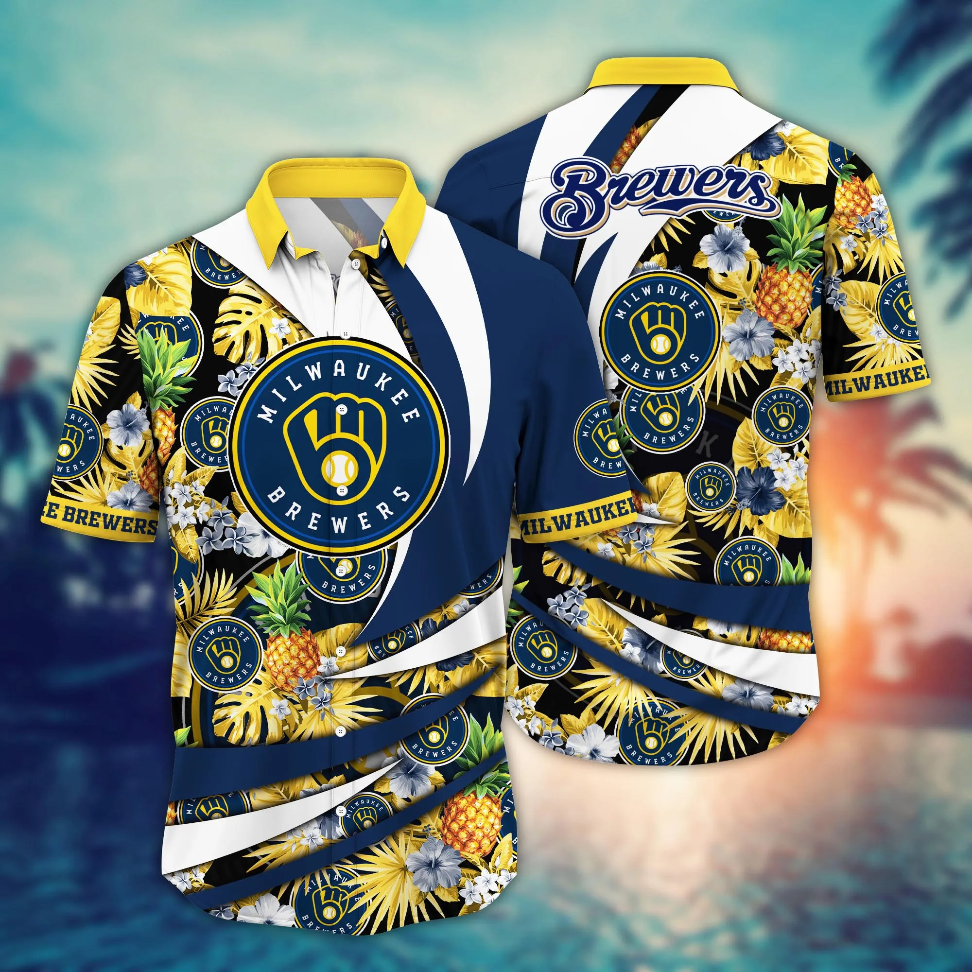 Milwaukee Brewers Mlb Hawaiian Shirt June Aloha Shirt