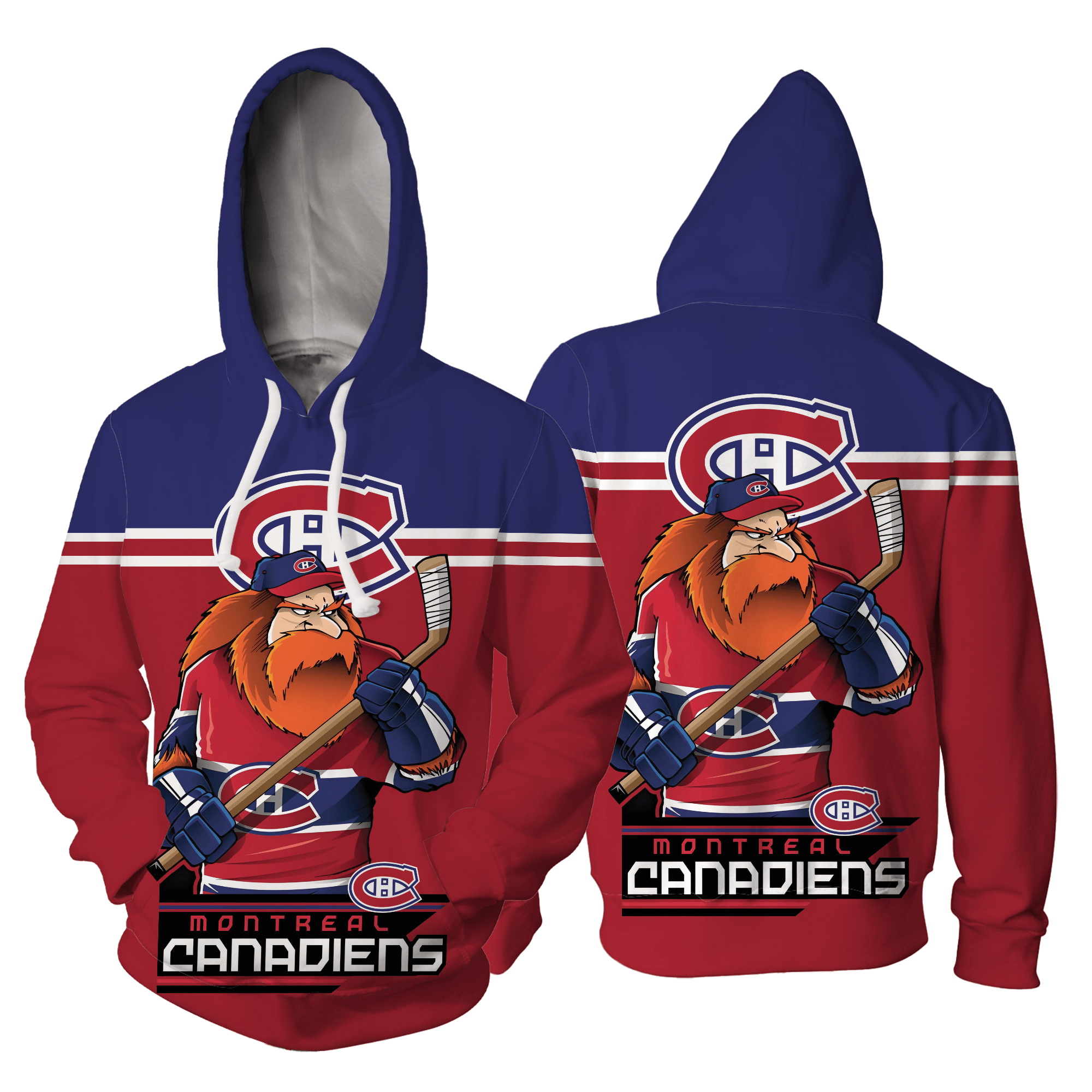 Montreal Canadiens 3D Hoodie Zip Hoodie, Sport-Team 3D All Over Print Hoodie Zip Hoodie Aop Shirt