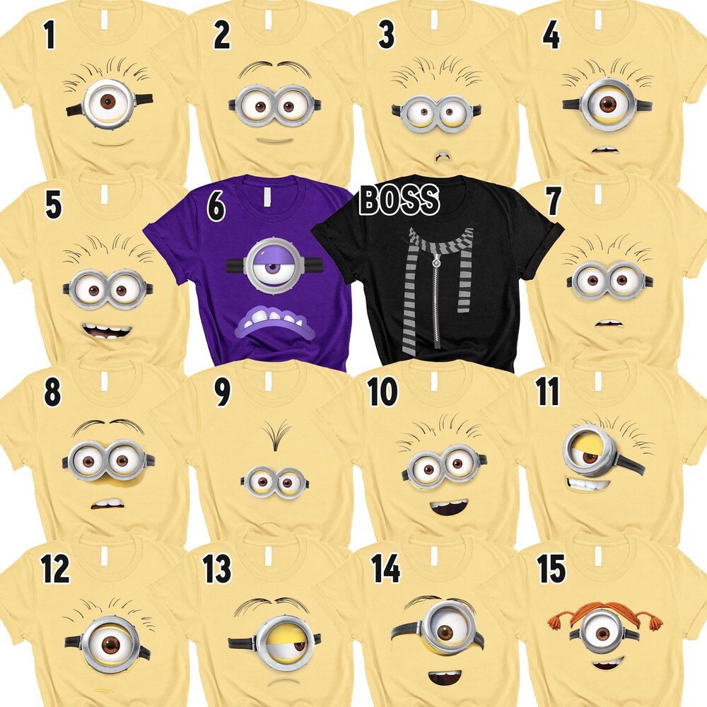 Minion Halloween Costume, Kid Halloween Costume, Family Minion Costume Shirts, Halloween Costume, Basketball Team Shirts, Matching Shirt X Teewhiz Yourtshirtman